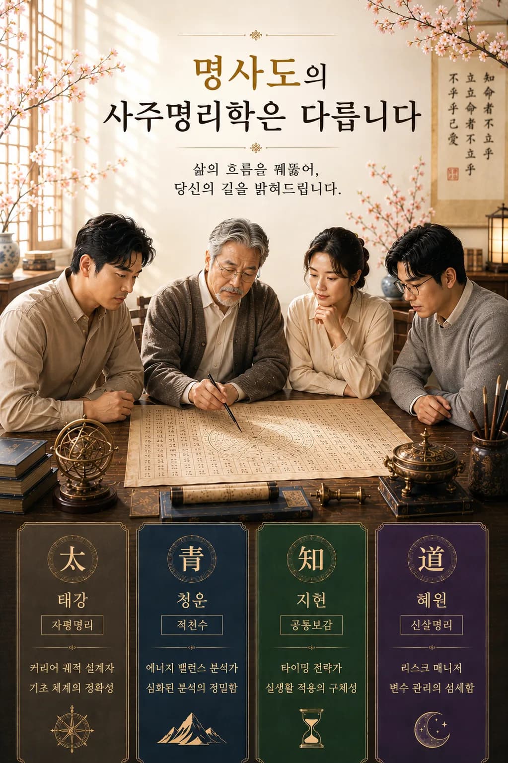 명사도 명리학 전문가 4인