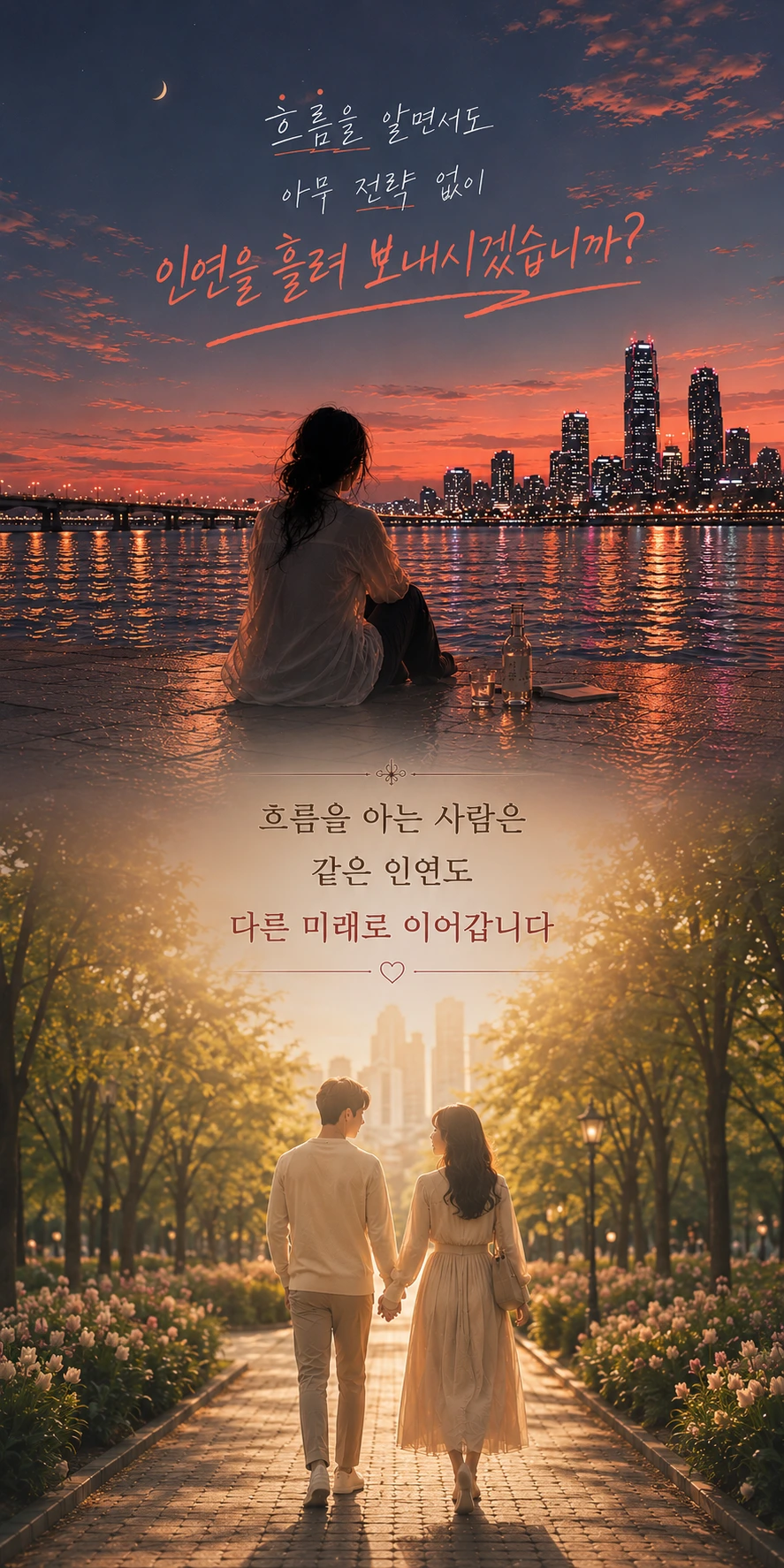 인연을 흘려 보내시겠습니까 — 흐름을 아는 사람은 같은 인연도 다른 미래로 이어갑니다